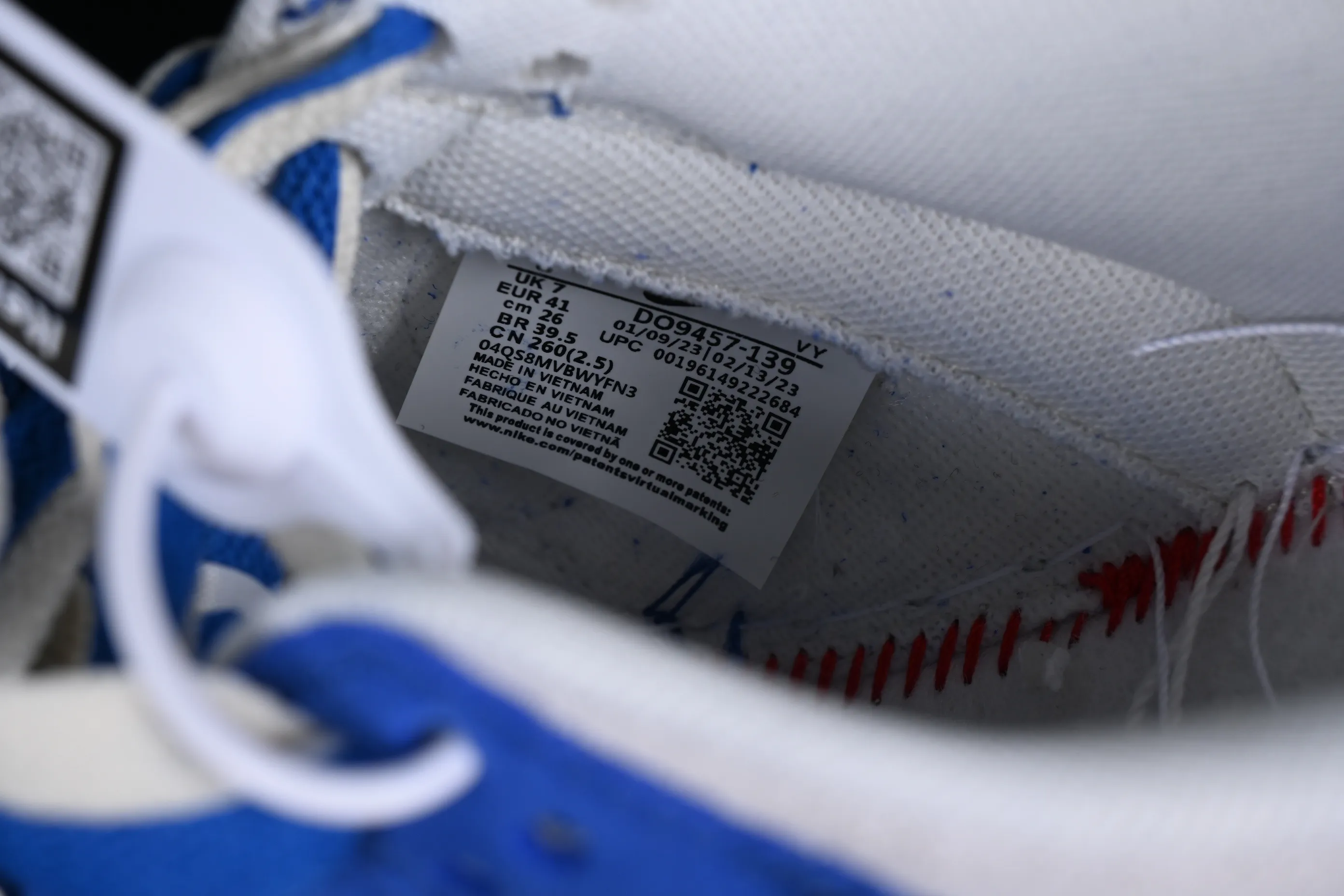 All categories Nk SB Dunk series Nk SB Dunk Low low-top sneakers Nk SB Dunk Low "85" white and blue double hook SB low-top sports and leisure sneakers DO9457-139